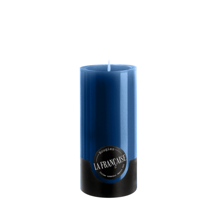 Bougies La Francaise - Medium Pillar Candle - Blue